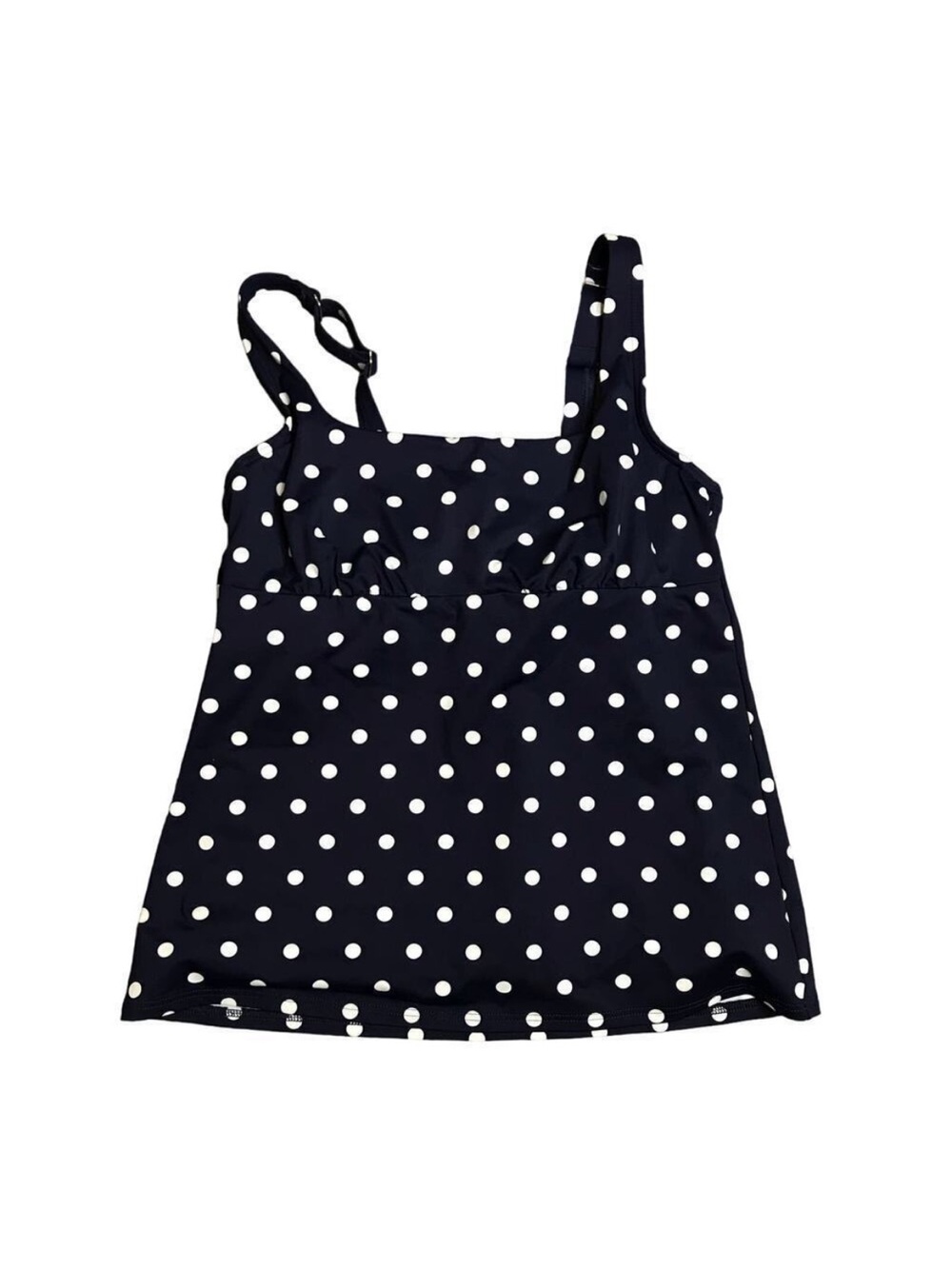 Lands' End Navy Polka Dot Tankini
